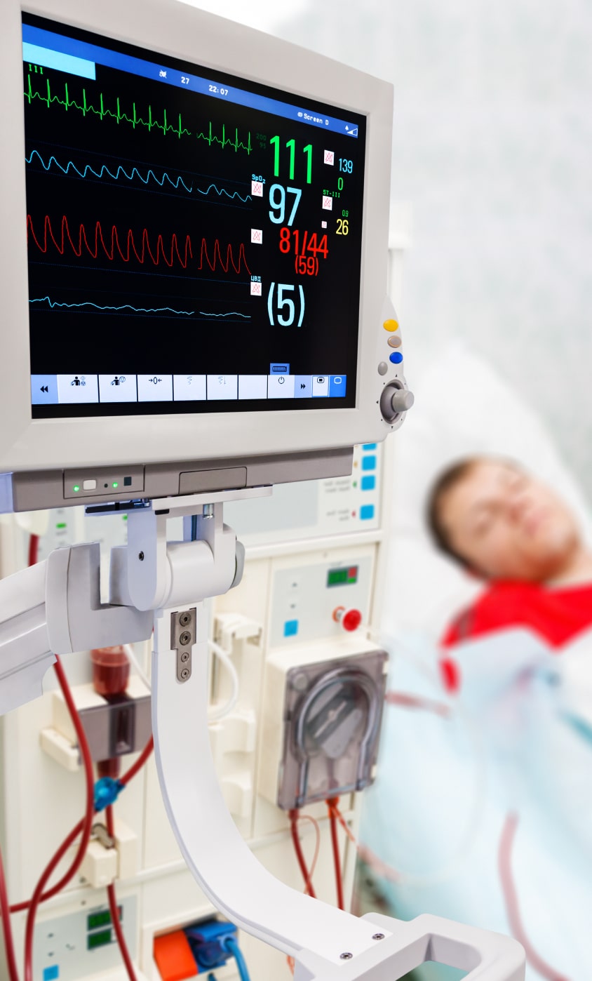 Medical monitor screen